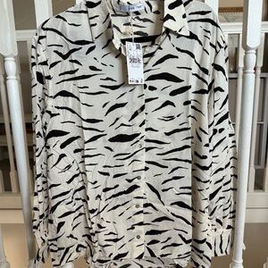 Mango zebra blouse